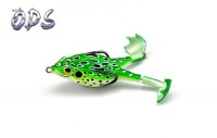 Soft PVC frog lure bait, floating topwater soft pvc frog bait with Mustad hook